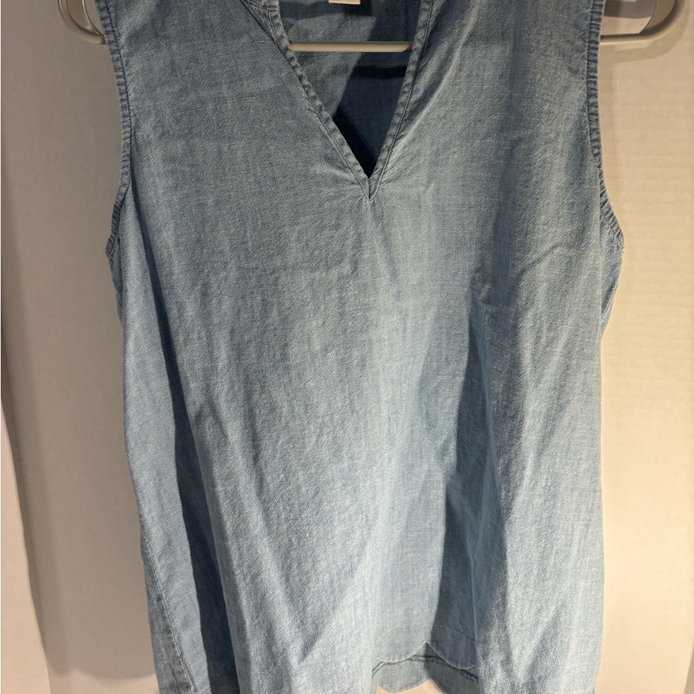J. Crew Light Blue Sleeveless Blouse